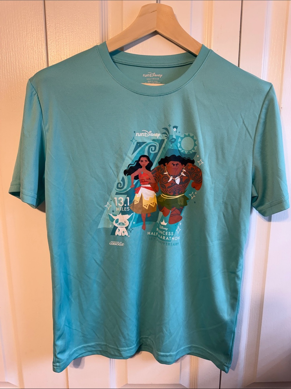 Disney Teal Moana & Maui Short-Sleeve Graphic Tee